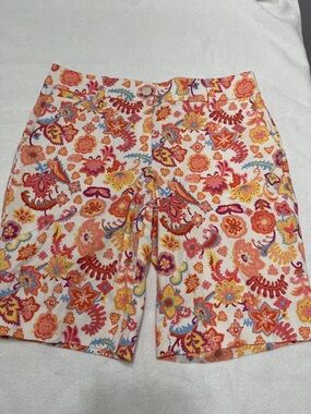 Talbots Floral Cotton Shorts - Sz 4P